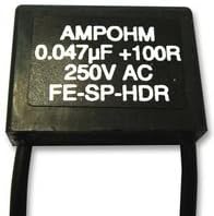 CONTACT SUPPRESSOR, 0.047UF, 100R - FE-SP-HDR23-47/100 - AMPOHM WOUND PRODUCTS