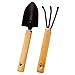 Produktbild Gankmachine 2ST / 3Pcs Familie Gartenarbeit-Werkzeug-Set-Blumen-Anlage Schaufel Kleine Rake Hand Kit Tools Holzgriff