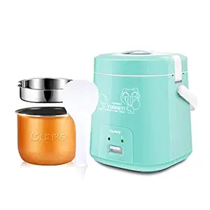 WorldCare 1 8L 300W 2-3 People Portable Mini Electric Rice Cooker nstick Cooking Pot 220V Camping Picnic Color Blue443648 | Pack of 1