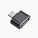 Price comparison product image Bescita Micro USB To USB OTG Mini Adapter Converter for Samsung Galaxy S9/S8, Note8, Apple Macbook Pro, ChromeBook Pixel, Nexus 5X/6P, and More USB C Devices (Black)