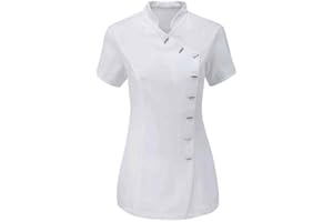 FASHION 7STAR Damen Crossbody Beauty Tunika Top Friseur Spa Massage Therapeut Gesundheit Arbeit Nagelstudio Uniform