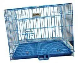 HANU Blue Cage/Crate/Kennel with Removable Tray for Dogs/Cats, (18inch) 03