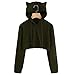 Produktbild ABsoar Kapuzenpullover Katze Ohr Langarm Hoodie Sweatshirt mit Kapuze Pullover Tops Bluse Slim fit Jumper Langarmshirt