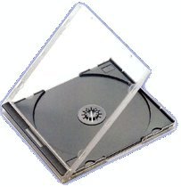 CD/DVD Jewel 10,4 mm Hüllen für 1 Disc mit schwarzem Tray (5 Stück) Marken Dragon Trading® - 2