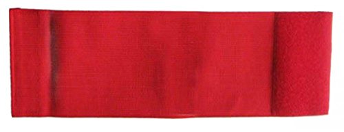 größenverstellbare Armbinde bedruckt mit IHREM INDIVIDUELLEM TEXT (Farbe blau)