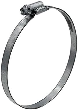 TES 140-160mm Hose Clip Clamp Metal Steel Zinc Pack of 2