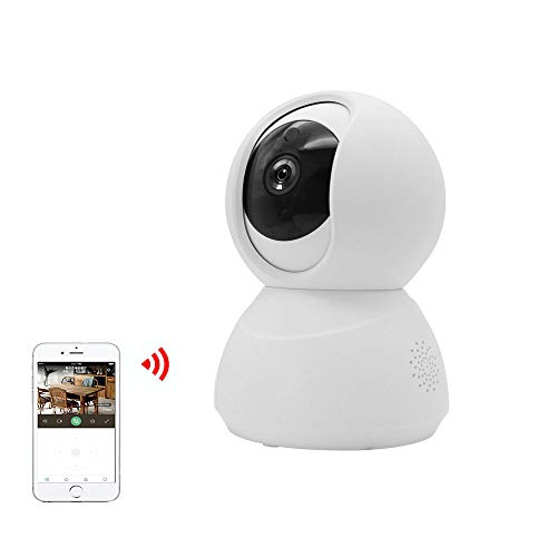 Preisvergleich Produktbild WMIAO Intelligente, Kabellose Indoor-Kamera, Panoramakreuzfahrt 1080P 16GB Baby Bass-Spracherkennung Und Infrarot-Nachtsicht-Bewegungserkennung