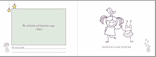 Geschenk zur Geburt für große Schwester: „kleiner Bruder + große Schwester“-Buch (Öko, Recycling-Papier, Erinnerungsalbum/ Fotoalbum für Geschwister) - 6