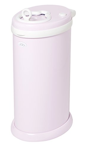 Ubbi Steel Nappy Disposal Pail (Light Pink)