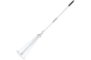 Spear & Jackson 3882NB Neverbend Carbon Adjustable Lawn Rake, 126.5 x 19 x 5 cm