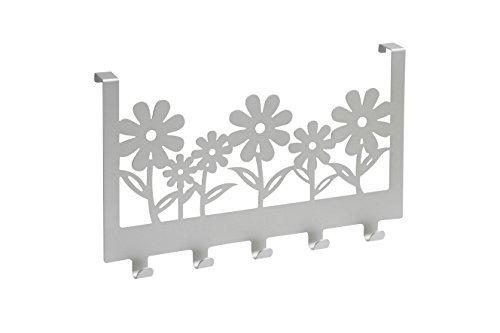 Metafranc 262567 Türgarderobe 300 mm Blumen, verchromt matt, 5 Haken,