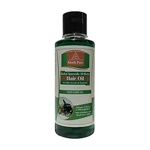 Khadi Pure Gramodyog Herbal Ayurvedic 18 Herbs Hair Oil - 210Ml