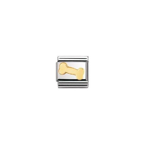 Nomination Composable Classic FUN Edelstahl und 18K-Gold (Knochen) 030110 Nomination Composable Classic FUN Edelstahl und 18K-Gold (Knochen) 030110