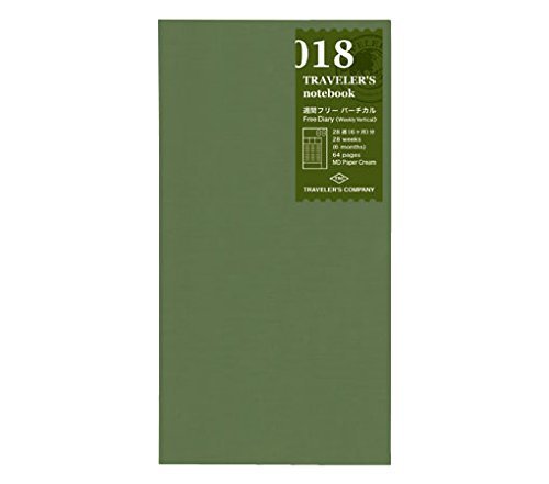 Designphil TRAVELER'S notebook Refill 018 Free Diary [Weekly Vertical] 14379006 (Japan Import)