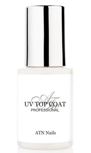 ATNails Transparent Nail UV TOP COAT polish sealer for gel / acrylic nails