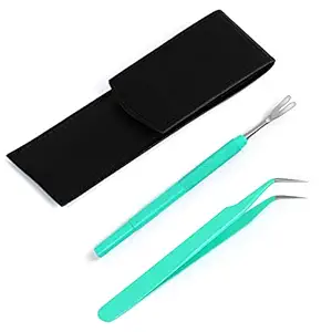 About Space Tick Removing Tool - Stainless Steel Tweezer and Twister - Insect Remover for Dogs, Cats, Pets, Grooming