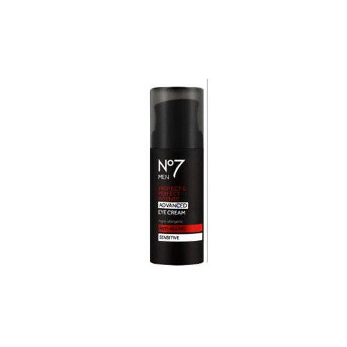 Boots No7 MEN Protect & Perfect Intense ADVANCED EYE CREAM ANTI-AGEING Sensitive 15ml-Visibly Improves Deep Lines and Wrinkles. FOR YOUNGER LOOKING SKIN IN JUST 2 WEEKS