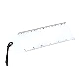 Color: Claro Nrpfell 6pzs Regla marcador Lente de Fresnel lupa 3x Hoja de aumento Claro