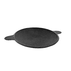 TAZBI Cast Iron Tawa ,9 Inches Black