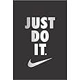 POSTER WALLAH Nike Just Do It Silver Finish Poster for Home Office and Student Room Wall | Aesthetic Poster | Wall Decor JSTDTG (18X12 inch)
