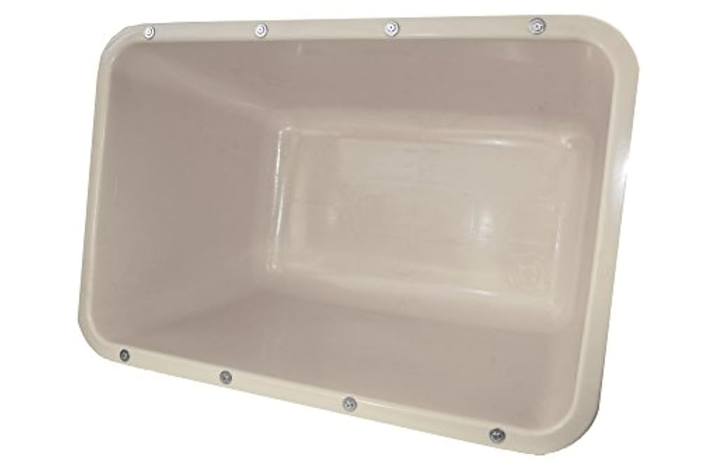 UvV®-FMK 2te Wahl Mörtelwannen ohne Kranösen (aber mit Randverstärkung) mit Fehlfarben, Farbabweichungen, 200 Lite (Weiß bis grau)