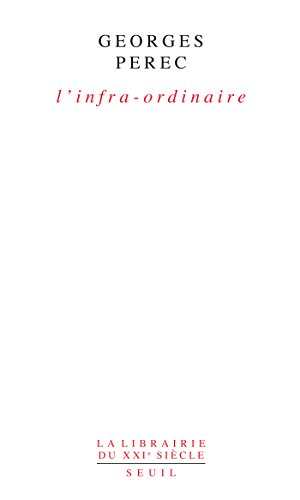 couverture de : L'infra-ordinaire
