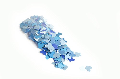Confeti - papel en forma de mariposa - 18 g- color azul (totalmente artesanal)