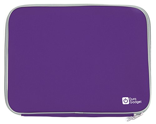 Water Resistant Neoprene Purple Laptop Case for the HP 15-bs530ng - by DURAGADGET
