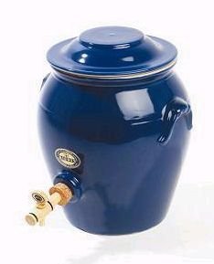DIGOIN CERAMIQUES Vinaigrier bleu en grès 4 L - PVR03BI