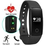 Fitness Tracker HR, Unchained Warrior® PERFORMANCE Activity Tracker Watch with Heart Rate Monitor for iOS and Android | Touch Screen Wearable Smart Bracelet for Sports &amp; Health Tracking – BLACK