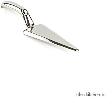 High Class Plastic Disposable Cake Slice, Silver, 25 cm, 5 items