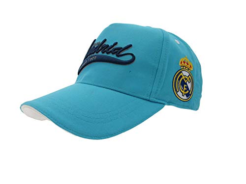 GORRA OFICIAL REAL MADRID AZUL CLARO ADULTO COTTON LIKE