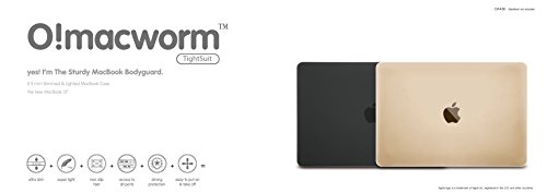 Ozaki O!macworm 0.9mm TightSuit Schutzhülle für das Apple Macbook 12″ – transparent [Zuganz zu allen Anschlüssen | Leicht & dünn | Anti-Rutsch Füße] – OA430TR - 7