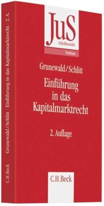 Einführung in das Kapitalmarktrecht Buchen