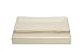 Produktbild AmazonBasics Bettlaken, Baumwoll-Satin Fadenzahl 400, knitterarm, 240 x 320 + 10 cm - Beige