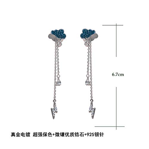 Preisvergleich Produktbild MTWTM Ohrstecker Ohrringe Frauen Ohrringe Einfachheit Fashion Eleganz Länge Wolken Blitz