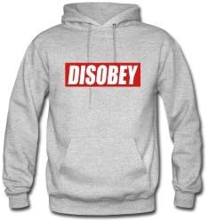DISOBEY Hooded Sweater (Grey, X-Large)