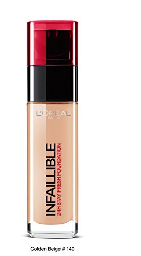 L'Oreal Paris 24H Infallible Foundation 140 Golden Beige 30ml