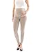 yeset Maternity Leggings Thermo Fleece Inner Long Trousers Pants Cotton Leggings Stood Around - Beige, L