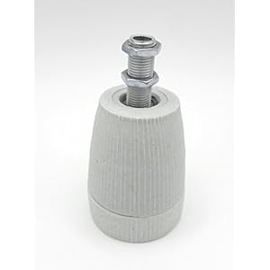 Keramikfassung E27 - Porzellanfassung - mehrteilig