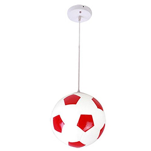 Preisvergleich Produktbild Glasfußballkugel Pendelleuchte Wohnzimmer Esszimmer Kinderzimmer Dekoration Kronleuchter Balkon Deckenleuchte , 2