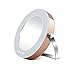 Wawoo 360° Swiveling Rotating Tabletop LED Vanity Mirror, 3 LED 3X Magnifying Illuminated Double Sided Cosmetics Makeup Mirror, Daylight Tabletop LED light Vanity Mirror for Bedroom, Bathroom