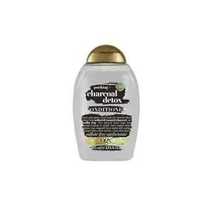 OGX Purifying + Charcoal Detox Conditioner with Coconut Charcoal & Kaolin Clay | For Dry, Color Treated, Greasy, Oily, Curly hair 385ml