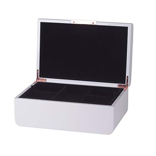 Preisvergleich Produktbild Gift Company Schmuckkasten Quartier Curves M, Hochglanz weiß Weiss