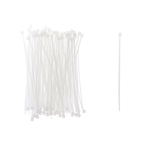 100pcs 1.9x150mm/100MM Nylon Micro USB 2.0 Synchronisierungs Daten Ladekabel - Weiß, 1.9x100mm