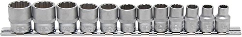BGS 9105 | Steckschlüsselsatz 3/8 Zoll | Vielzahn Torx Nüsse 12-tlg. | Steckschlüsseleinsätze