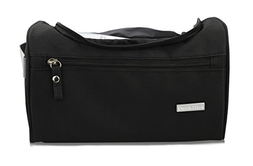 Kulturbeutel Kulturtasche | Wasserabweisend | Metall-Hake zum Aufhängen | Rechteck | Unisex | Der&Dies Premium Kulturbeutel mit vielen Plätzen und extra Länge für unterwegs - 2