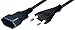 Produktbild Transmedia Geräte-Anschlusskabel, Euro-Stecker/Kupplung, Länge: 2 m, schwarz NV10-2L