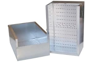 Euroshoppingonline Nido Interno per coniglieria Gabbia Coniglio in lamiera zincata 40x24xh14 cm