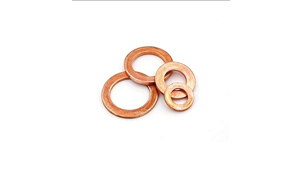 CROSYO 20pcs rondella Rame m4 m5 m5 m6 m8 m10 m12 m14 DIN7603 Rondella di  Tenuta in Rame per la rondella di schiacciamento della Barca Mare (Taglia :  M6) : Amazon.it: Fai da te